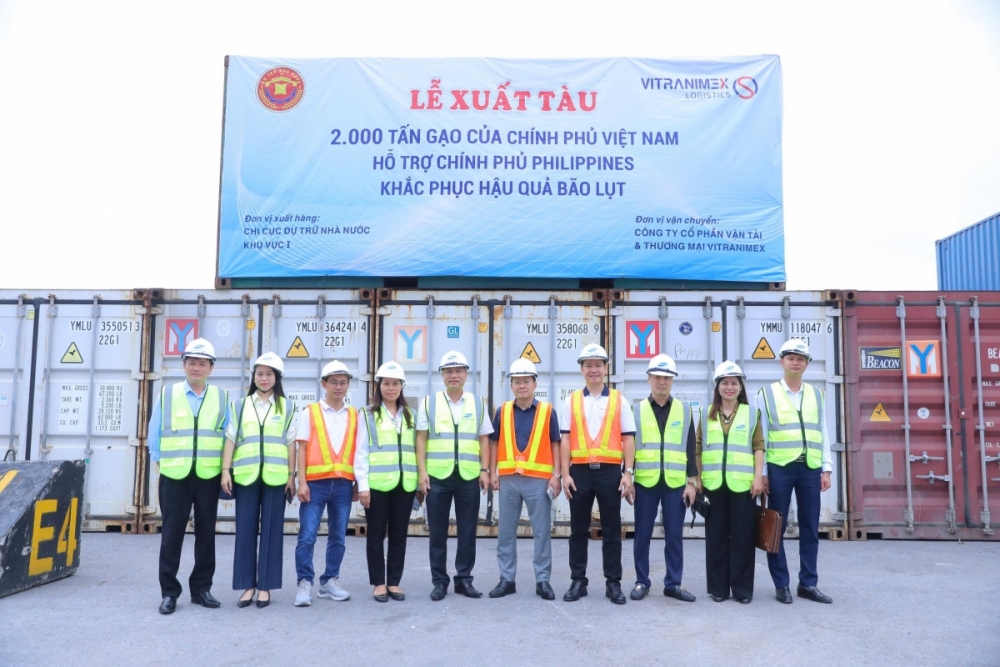 Chi cục Dự trữ Nhà nước khu vực I: Thực hiện rút bã cho 750 tấn gạo viện trợ cho Philippines